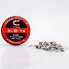 Спіралі Coilology Pre-built Alien V2 Coil 10 штук (готовий койл)