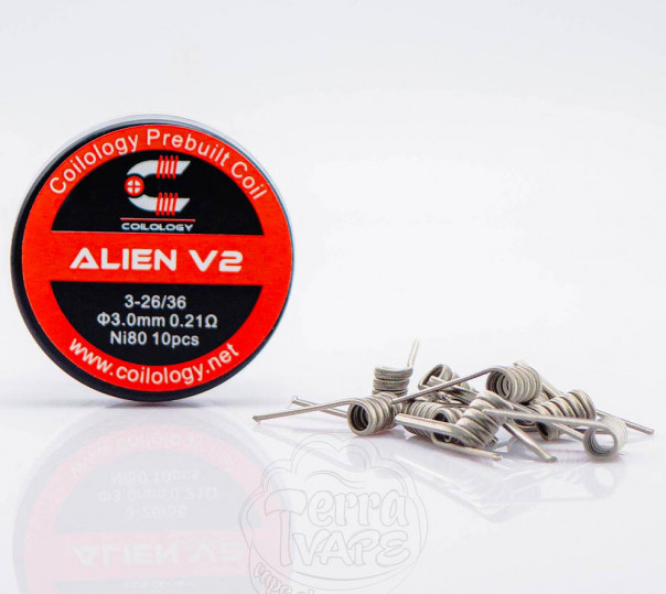 Спіралі Coilology Pre-built Alien V2 Coil 10 штук (готовий койл для вейпу)