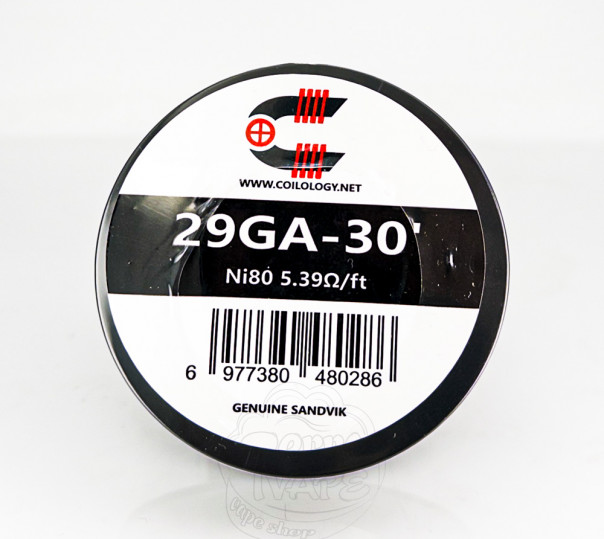 Coilology Resistance Wire (катушка 30ft) Ni80 29Ga (0.3mm)