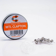 Спірали Coilology Pre-built MTL Clapton Coil 10штук (готовий койл) Ka1 1.21Ом
