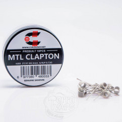 Спірали Coilology Pre-built MTL Clapton Coil 10штук (готовий койл) Ni80 0.73Ом