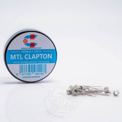Спірали Coilology Pre-built MTL Clapton Coil 10штук (готовий койл) SS316L 0.62Ом