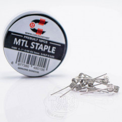 Спіралі Coilology Pre-built MTL Staple Coils 10 штук (готовий койл) Ni80 0.52 Ом