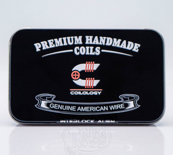 Спирали Coilology Pre-built Ni80 Interlock Alien Coil с ватой (4шт) готовый койл для вейпа