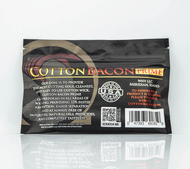 Cotton Bacon Prime Wick 'N' Vape Вата (оригінал) Cotton Bacon Prime Wick 'N' Vape Вата (оригінал)