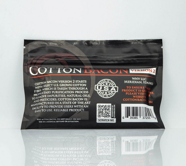 Cotton Bacon V2 Wick 'N' Vape Вата (оригінал) Cotton Bacon V2 Wick 'N' Vape Вата (оригінал)