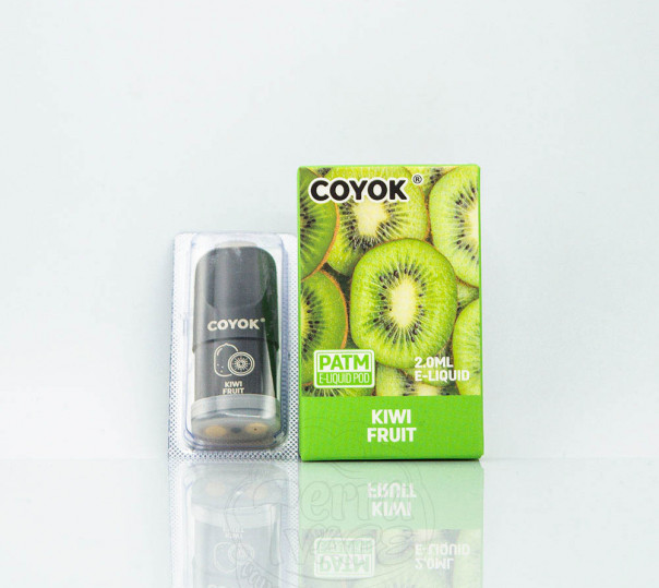 Coyok Kiwi Fruit (Ківі) картридж для Relx Essential/Infinity Coyok Kiwi Fruit (Ківі) картридж для Relx Essential/Infinity