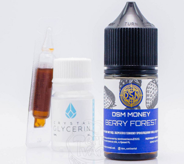 Жидкость DSM Money Salt Berry Forest 30ml 50mg со вкусом лесных ягод (набор компонентов)