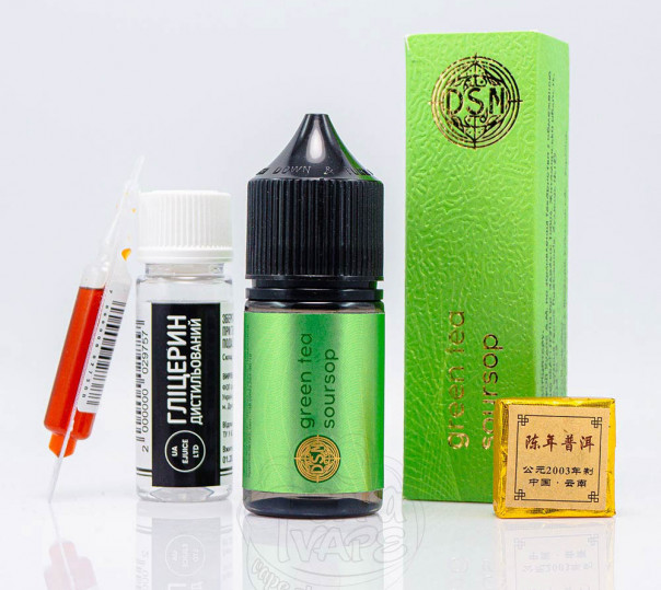 Рідина DSM Tea Salt Green Tea Soursop 30ml 50mg зі смаком зеленого чаю з саусепом (набір компонентів)