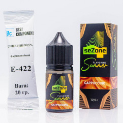 4 Sezone Summer Salt Cappuccino 30ml 0mg Рідина (набір компонентів)