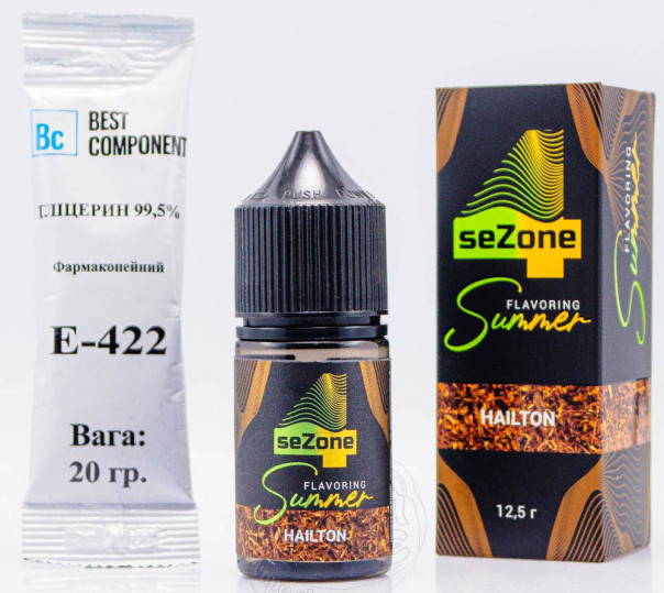 Рідина 4 Sezone Summer Salt Hailton 30ml 65mg зі смаком тютюну (набір компонентів)