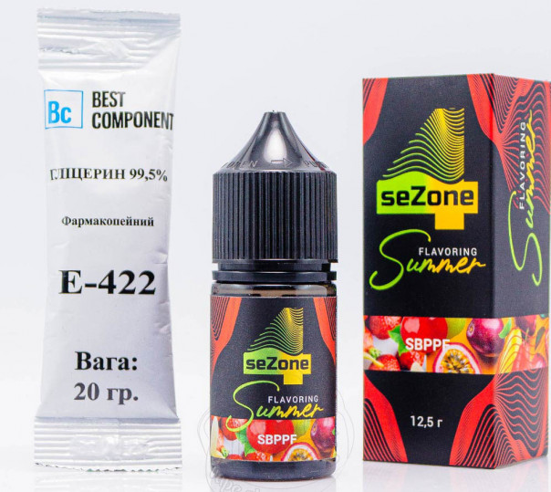Рідина 4 Sezone Summer Salt SBPPF 30ml 0mg зі смаком фруктово-ягідного міксу (набір компонентів)