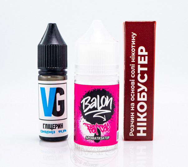 Рідина Balon Salt Fat Cap 30ml 25mg зі смаком дині та персика (набір компонентів)
