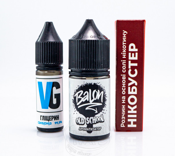 Рідина Balon Salt Old School 30ml 50mg зі смаком ягідного лимонаду (набір компонентів)