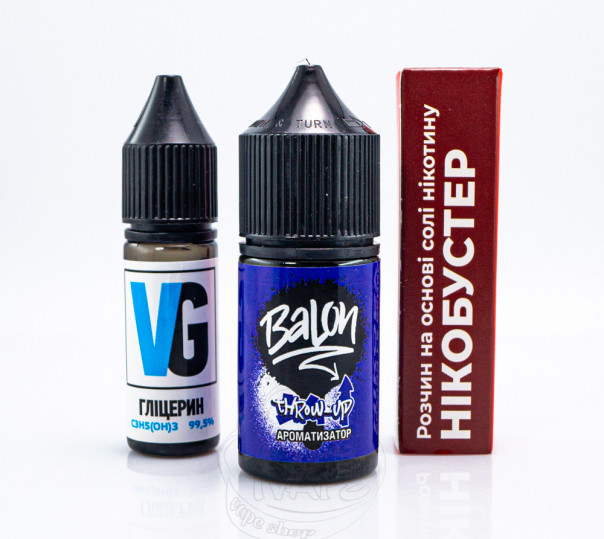 Рідина Balon Salt Throw-Up 30ml 50mg зі смаком грейпфрутового лимонаду (набір компонентів)