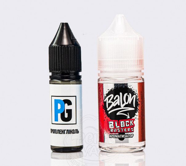 Рідина Balon Salt Blockbusters 30ml 0mg без нікотину зі смаком полуниці з вершками (набір)