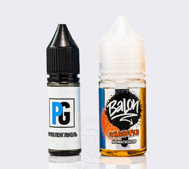 Рідина Balon Salt Character 30ml 0mg без нікотину зі смаком тютюну з малиною (набір)