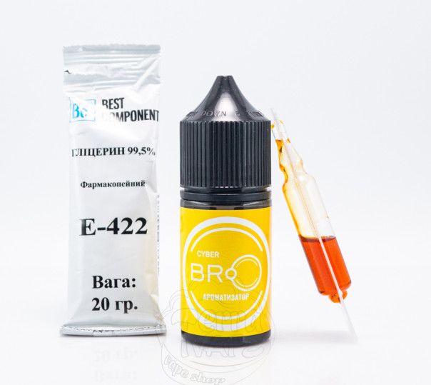 Жидкость BRO Salt Cyber 30ml 50mg со вкусом банана с холодком (набор компонентов)