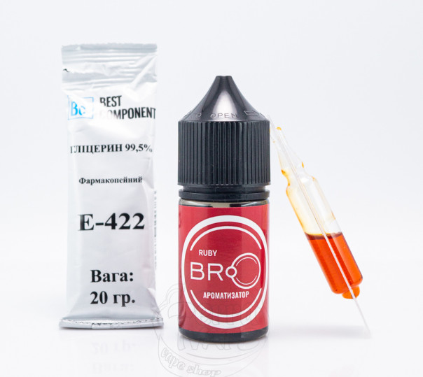 Жидкость BRO Salt Ruby 30ml 50mg со вкусом малины (набор компонентов)