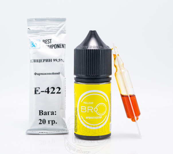 Жидкость BRO Salt Yellow 30ml 65mg со вкусом дыни (набор компонентов)