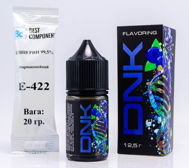 Рідина DNK Salt Blueberry 30ml 0mg зі смаком чорниці (набір компонентів)