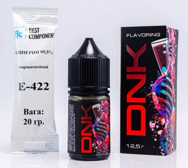 Рідина DNK Salt Cola 30ml 0mg зі смаком Кока-Коли (набір компонентів)