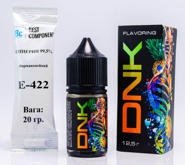 Рідина DNK Salt Tropical Cocktail 30ml 50mg зі смаком тропічного коктейлю (набір компонентів)