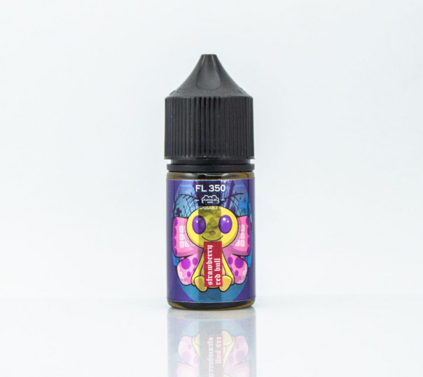 Рідина FL350 Salt Strawberry Red Bull 30ml 50mg на сольовому нікотині зі смаком полуничного енергетика