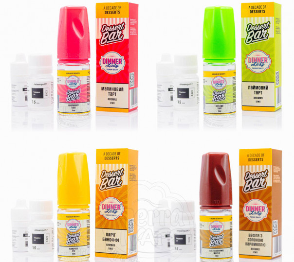 Рідина Dinner Lady Dessert Bar Salt 30ml (набір компонентів)