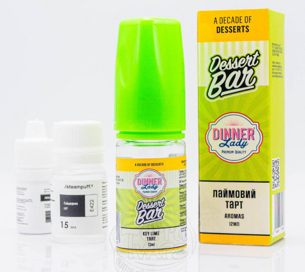 Рідина Dinner Lady Dessert Bar Salt Key Lime Tart 30ml 50mg зі смаком лаймового пирогу з кремом (набір компонентів)