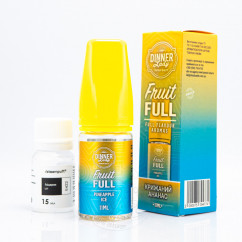 Dinner Lady Fruit FULL Salt Pineapple Ice 30ml 50mg
