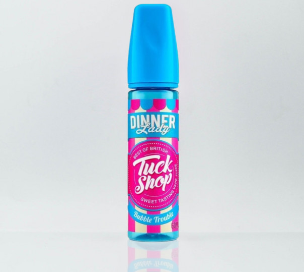 Жидкость Dinner Lady Tuck Shop Organic Bubble Trouble 60ml 3mg на органическом никотине со вкусом фруктовой жвачки