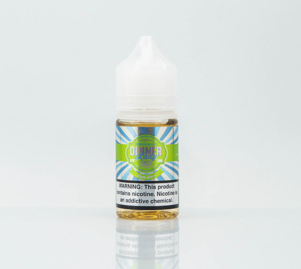 Рідина Dinner Lady Salt Apple Sours 30ml 30mg на сольовому нікотині зі смаком карамелізованого яблука