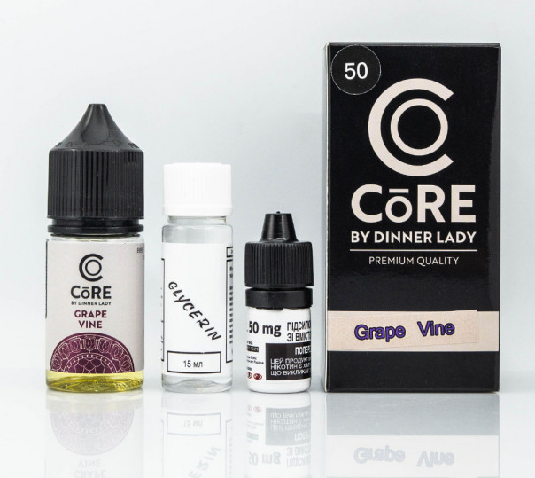 Набор для приготовления жидкости Core by Dinner Lady Salt Grape Vine 30ml 25mg на солевом никотине