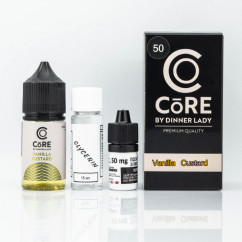 Набір Core by Dinner Lady Salt Vanilla Custard 30ml 50mg Рідина (набір компонентів)