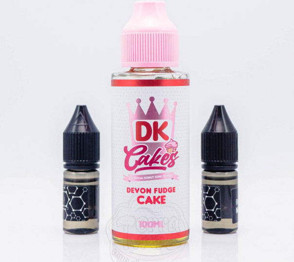 Жидкость Donut King Organic Devon Fudge Cake 120ml 3mg со вкусом шоколадного торта