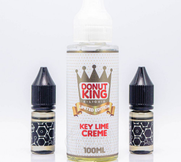 Жидкость Donut King Organic Key Lime Creme 100ml 0mg со вкусом лаймового крема