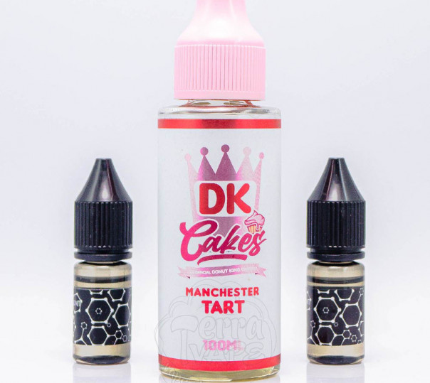 Жидкость Donut King Organic Manchester Tart 100ml 0mg со вкусом малиново-вишневого тарта