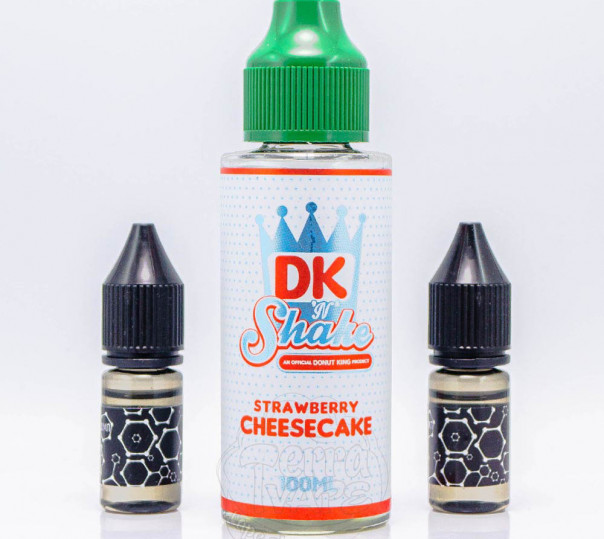 Жидкость Donut King Organic Strawberry Cheesecake 100ml 0mg со вкусом клубничного чизкейка