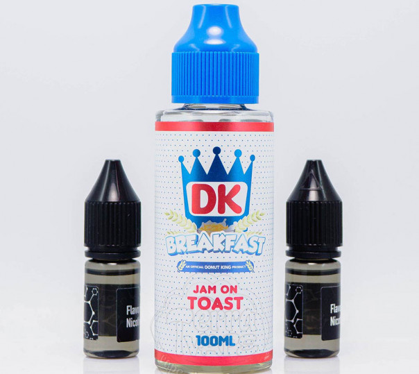 Жидкость Donut King Organic Jam On Toast 120ml 3mg со вкусом тоста с клубничным джемом