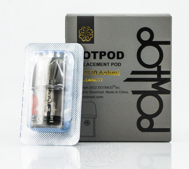 Картридж для багаторазової под-системи dotMod dotPod Nano / S / Pro / Lite 2ml Картридж для багаторазової под-системи dotMod dotPod Nano / S / Pro / Lite 2ml