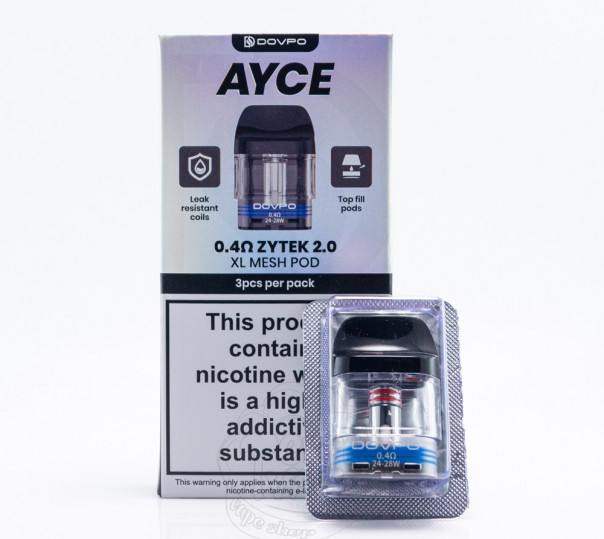 Картридж Dovpo Ayce ZYTEK 2.0 Mesh Pod Cartridge 3ml 0.4Ом для POD систем Ayce Pro 2 / Mini 2 / Lite Kit