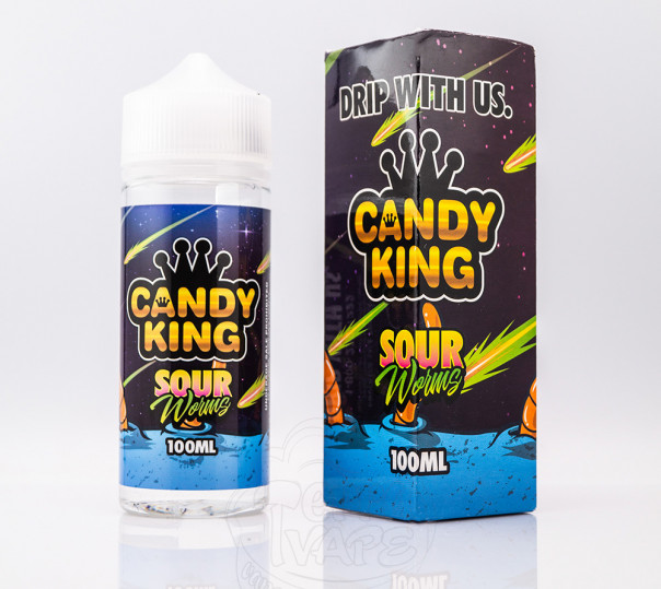 Candy King Organic Sour Worms 120ml 3mg на органічному нікотині
