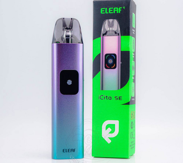 Eleaf iCita SE Pod System Kit 1400mAh Gradient Green-Purple Багаторазова POD система