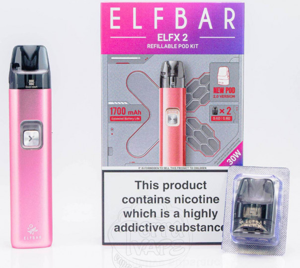 Elf Bar ELFX 2 Pod Kit 1700mAh Багаторазова POD система Elf Bar ELFX 2 Pod Kit 1700mAh Багаторазова POD система