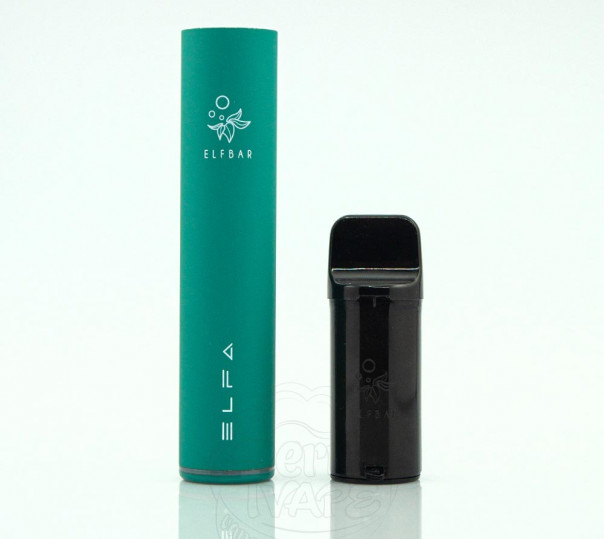 Elf Bar ELFA Dark Green Starter Kit 5% Багаторазова POD-система 1200 затяжок Elf Bar ELFA Dark Green Starter Kit 5% Багаторазова POD-система 1200 затяжок