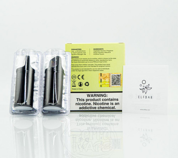 Картридж для Elf Bar ELFA - Banana (Банан) 1200 затяжек 1шт Картридж для Elf Bar ELFA - Banana (Банан) 1200 затяжек 1шт