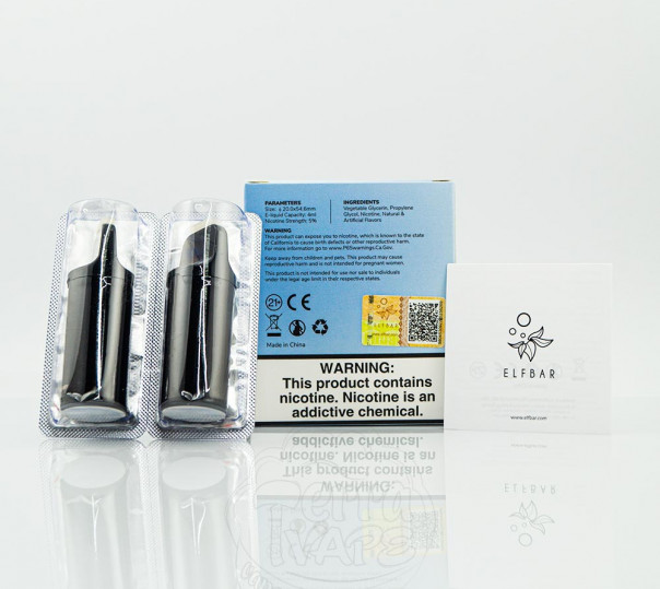 Картридж для Elf Bar ELFA - Blueberry (Черника) 1200 затяжек 1шт Картридж для Elf Bar ELFA - Blueberry (Черника) 1200 затяжек 1шт