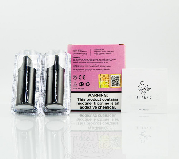Картридж для Elf Bar ELFA - Strawberry Ice Cream (Полуничне морозиво) 1200 затяжок 1шт