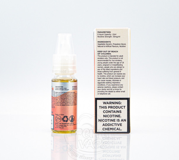 Elf Bar ElfLiq Salt Peach Ice 10ml 50mg от ELF BAR (оригинал) со вкусом персика